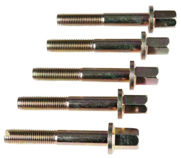 KS Tools Abziehschrauben mit Bund + Reinigungsnut M12x1,5, 5er Pack, 700.1482