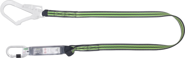 Kratos Verbindungsmittel mit Falldämpfer aus Gurtband 1,80 m mit Karabiner FA5010117 und FA5020755, FA3030418