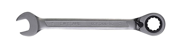 SW-Stahl Gabelringratschenschlüssel, 16 mm, umschaltbar, 03520L-16