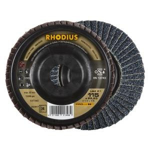 Rhodius PROline LSZ P1 Lamellenschleifscheibe, Durchmesser [mm]: 115, Bohrung [mm]: 22.23, VE: 10 Stück, 202517