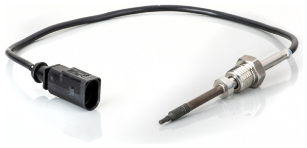 HELLA Sensor, Abgastemperatur, 2-polig, geschraubt, Kabel: 360mm, 6PT 014 495-131