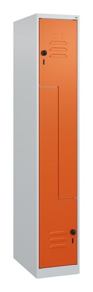 C+P Z-Spind Classic PLUS, 2 Abteile, 1700x300x500mm, 7035/2004, Drehriegel, 0800037-102 S10030
