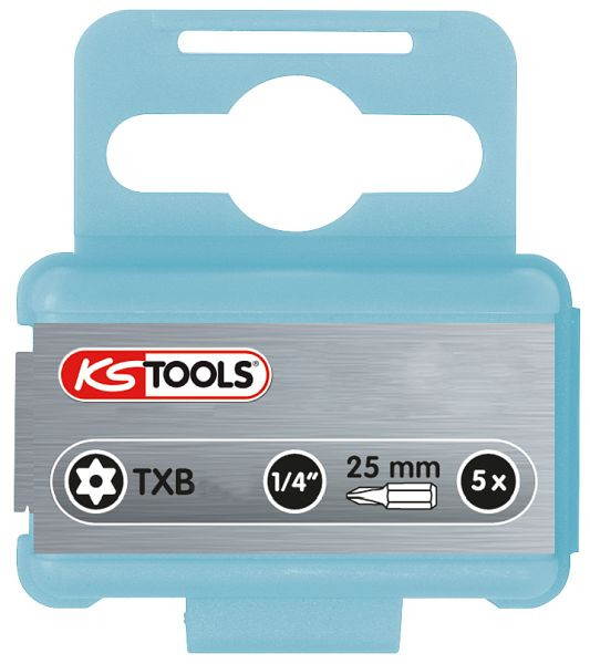 KS Tools 1/4" Edelstahl Bit, 25mm, TB10, VE: 5 Stück, 910.2342