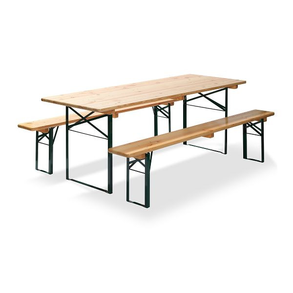 Feros Faltbare Bierganitur mit Tische 80 cm, Brauereiqualität, 3002880