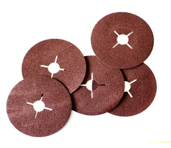 VaGo-Tools Fiberscheiben 125 mm Fiberschleifscheiben für Winkelschleifer P80, VE: 25 Stück, VGFD-125-80-5_kv