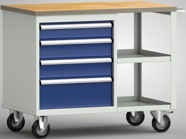 KLW Profi-Werkbank - 1000 x 620 x 840 mm L x T x H ohne Rückbrett, 100EA/125EA/125EA/200EA, WP822N-1000M30SE1904