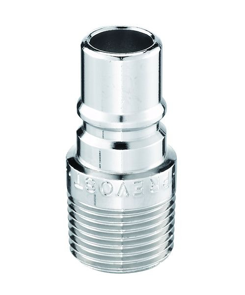 Prevost Stecknippel mit Volldurchgang und Außengewinde, Durchmesser= 6 mm, AG= R 1/8, PREOL 066160