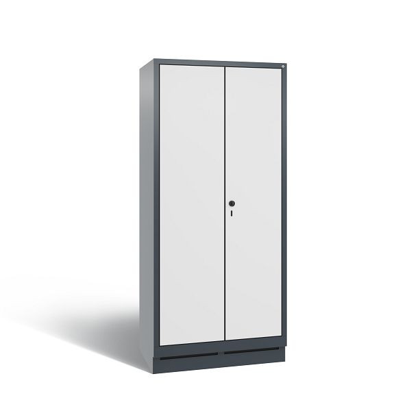 C+P Spind Evolo, 2 Abteile, H1800xB810xT500 mm, Anthrazit/HPL Weiß, 48160-22 S10216