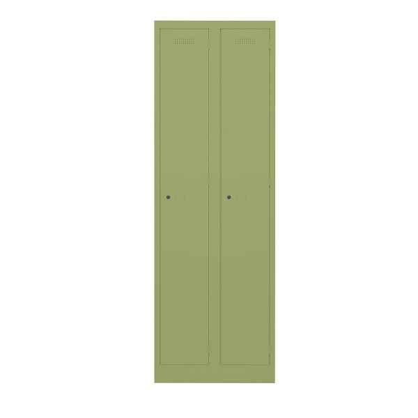 Bisley Garderobenschrank Primary Locker, 2 Abteile, 604 grün, PL3050D1604