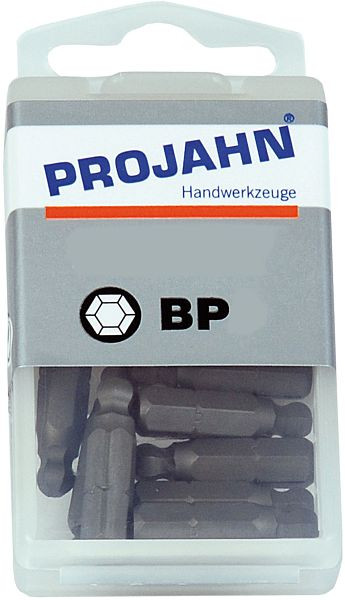 Projahn 1/4" Kugelkopf Bit L25 mm 8 mm 10er Pack, 2788-10