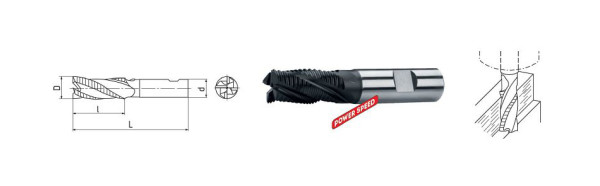 ELMAG HSSE PM-Schaftfräser DIN 844, Ø 16,0 mm (kurz), 73105