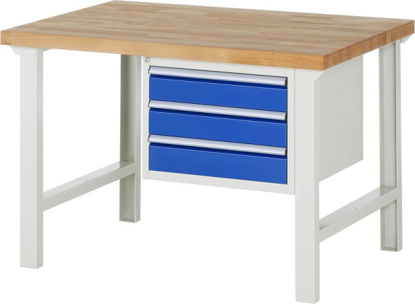 RAU Werkbank Serie 7000 - Modell 7127, B1250 x T900 x H840 m, 13-7127A1-129B4S.11