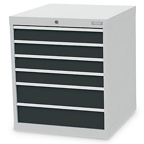 Bedrunka+Hirth Schubladenschrank Tiefe 736 mm, Maße in mm (B x T x H): 705 x 736 x 819 mm, R 24-24, 6x Schublade, 780/0420V10Z