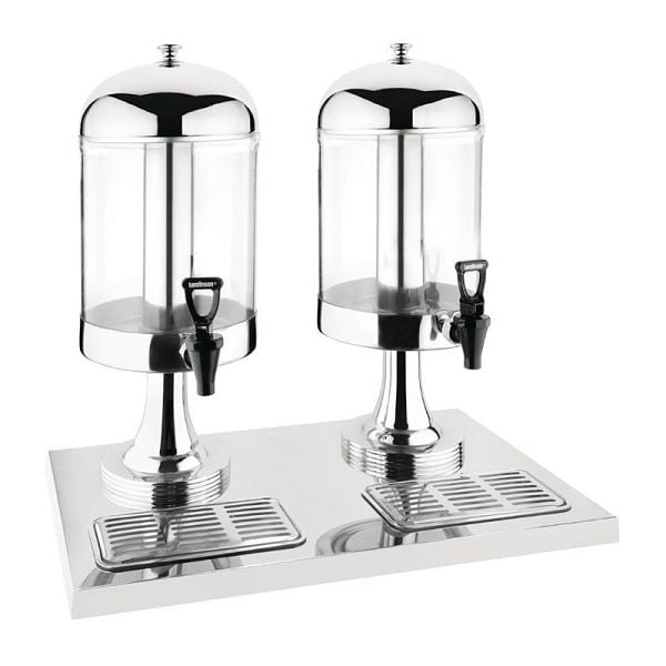 Olympia Saftspender 2 x 6,5L, Edelstahl und Kunststoff, J184