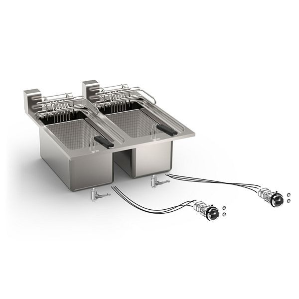 Gastro-Inox drop-in Fritteuse 10+10 Liter 12kW, 60cm, 160.527