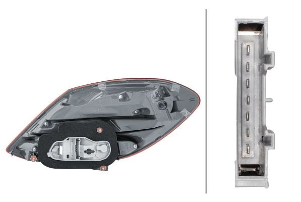 HELLA Heckleuchte, Hybrid, für u.a. MERCEDES-BENZ C-CLASS (W205), ECE/CCC, für Rechtsverkehr, links, 2SK 354 874-011