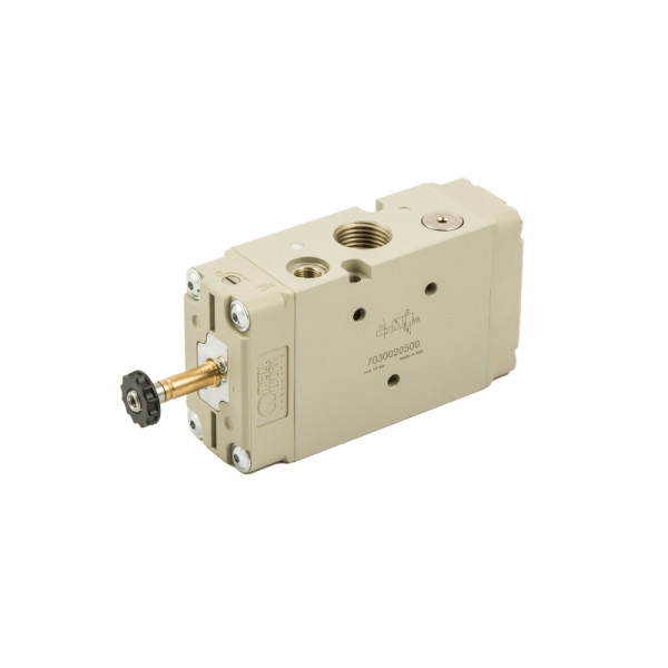 Metal Work 3/2-Wegeventil, elektropneumatisch, Steuerluftzufuhr extern, monostabil, G 1/2, NC, 147116