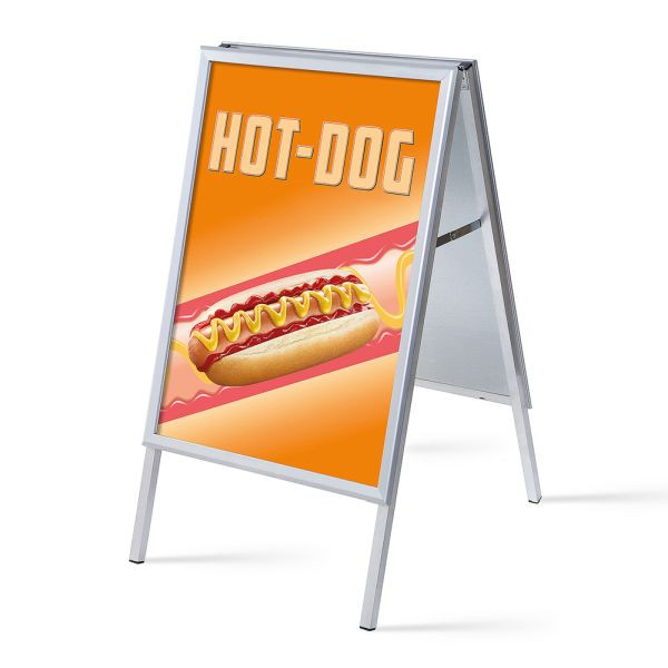 Showdown Displays Kundenstopper A1 Komplettset Hot Dog Französisch, ZPA1G32MEI525