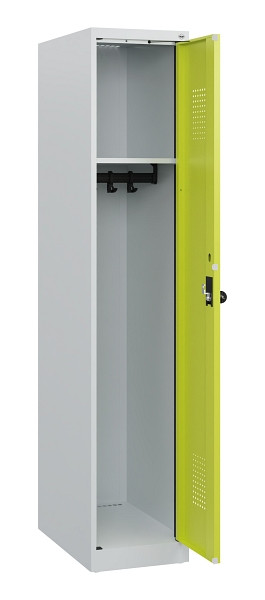 C+P Spind Evolo PLUS, 1 Abteil, 1530x300x500mm, 7035/0024, Drehriegel, 0490005-10 S10015