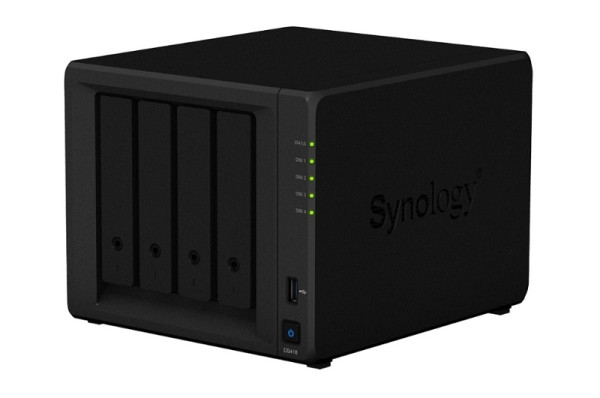 Synology Network Attached Storage, 4-Bay, Hotswap, ohne HDD, 2x GBit LAN, USB 3.0, DS418