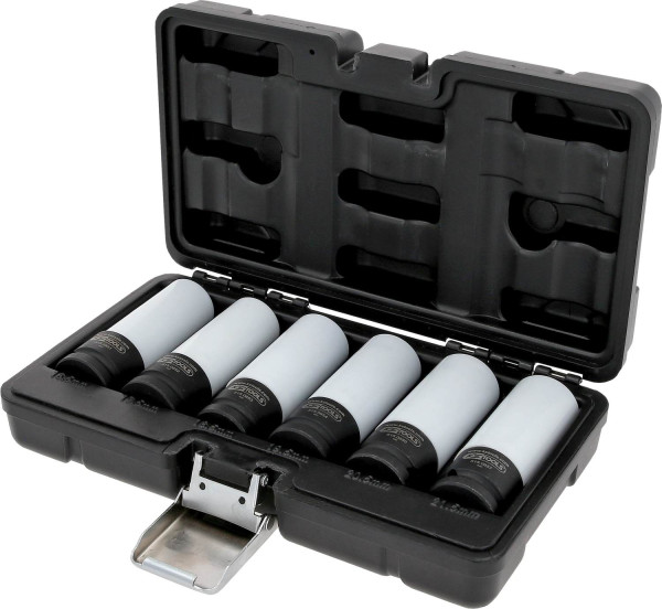 KS Tools 1/2" Spezial-Alu-Felgen Kraft-Stecknuss-Satz, 6-tlg, 515.0850