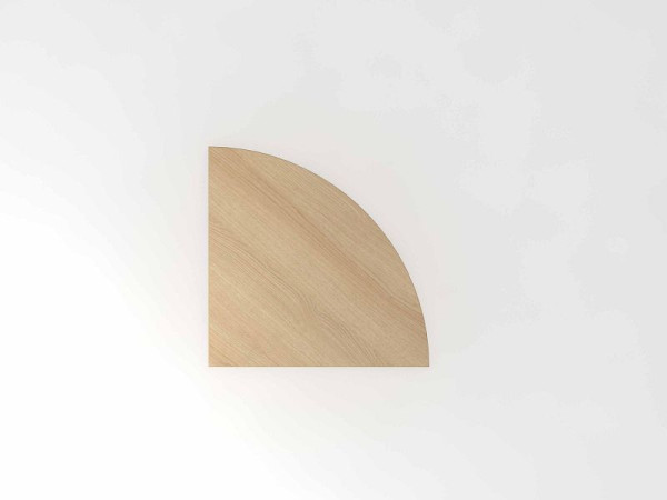 Hammerbacher Verkettungswinkel Viertelkreis/Konsole, 80x80cm Eiche/Graphit, Viertelkreis, VXBE91/E/G