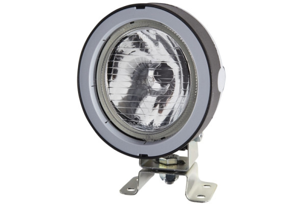 HELLA Halogen-Arbeitsscheinwerfer, Mega Beam, 12/24V, geschraubt/Anbau/Schraubanschluss, 4-Punkt Befestigung, AMP, 1GM 996 134-051