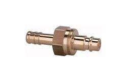 Riegler Einstecktülle für Kupplungen NW 7,2 - NW 7,8, beidseitig absperrend, Messing, 107521