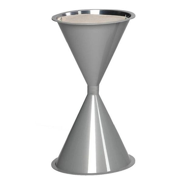 Stein HGS Standascher -Cubo Kemen-, anthrazit, mit Schutzdach und Bodenronde/445x900mm, 20056
