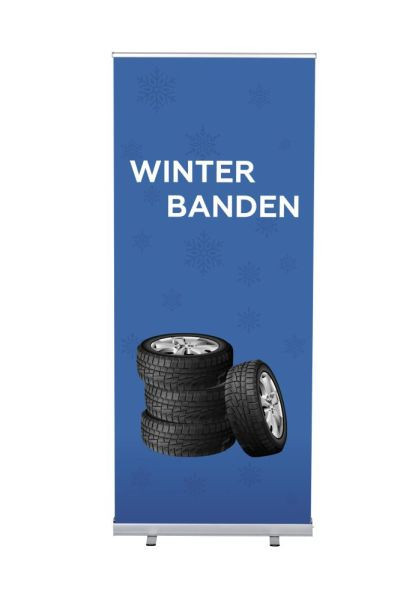 Showdown Displays Roll-Banner Budget 85 Komplettset Winterreifen Niederländisch, RBB085LSFI346