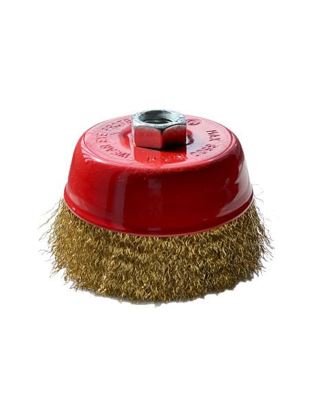 VaGo-Tools Topfbürste 65mm Bürste gewellt Winkelschleifer & Flex, VE: 24 Stück, 09-009x24_xv