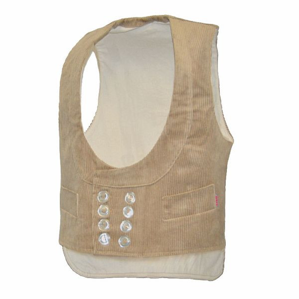 EIKO Oker Schalkragenweste, verlängerter Rücken, Farbe: beige, Größe: 54, 4109_30_54