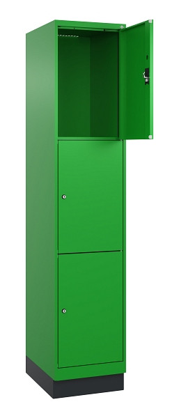 C+P Schließfachschrank Evolo PLUS, mit Sockel, 3 Fächer, 1950x400x500mm, 6037/60, 049020-123 S10026