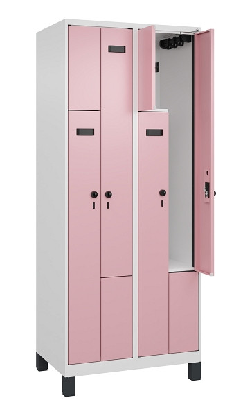 C+P Z-Spind Evolo PLUS, Füße, 4 Fächer, 1950x800x500mm, 9016/3015, 049013-224 S10025