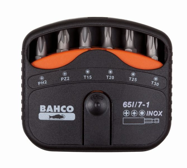Bahco Bit-Satz, 7-teilig, Edelstahl, PH, PZ, Torx, 65I/7-1