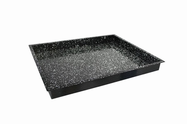 Schneider Backblech GN 2/1 Granit-Emaille, 530x650x60 mm, aus emailliertem Stahl, 382502