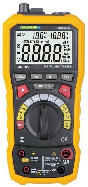 PANCONTROL Multisensor-Messgerät 1000V CAT III, elektrische und physikalische Größen, PAN 185