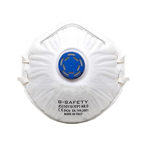 B-SAFETY pure breath Atemschutzmaske, Ausatemventil, FFP1, VE: 10 Stück, AS330110