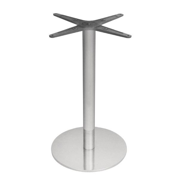 Bolero runder Tischfuß Edelstahl 68cm hoch, Innen- und Außenbereich, GK992