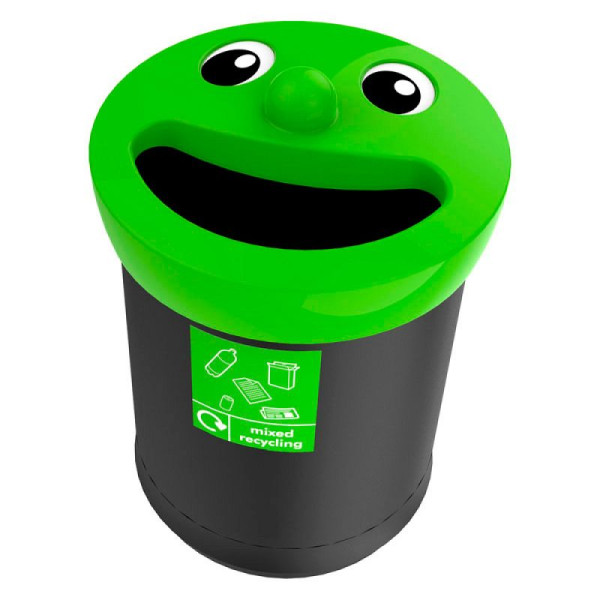 STEIN HGS Smiley Face Bin, mixed recycling, 83533.0001