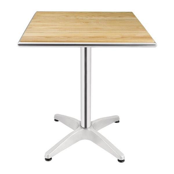 Bolero viereckiger Tisch Eschenholz 1 Bein, 60 cm, U430