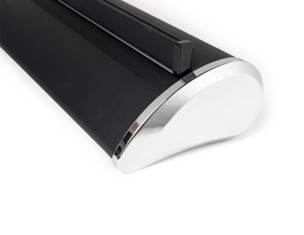 Showdown Displays Roll-Banner Premium schwarz 85x160-220cm, RBPB085
