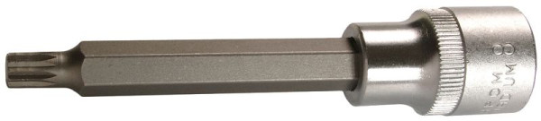 SW-Stahl Schraubendreheinsatz, 1/2", Innenvielzahn, M5 x 100 mm, brüniert, 05200L