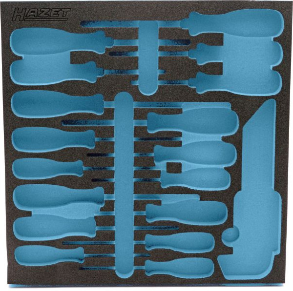 Hazet 2-Komponenten Weichschaum-Einlage, für 163-297/26, Abmessungen / Länge: 344 mm x 342 mm, 163-297L