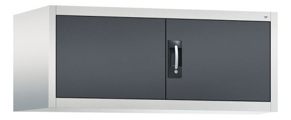 C+P Aufsatzschrank Acurado, H500xB1200xT600mm, Farbe: Lichtgrau / Schwarzgrau, Muldengriff, 9494-000 S10005