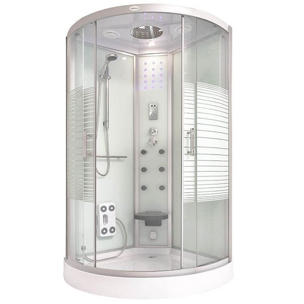 HOME DELUXE Duschkabine WHITE PEARL - 100 x 100 cm, 1022