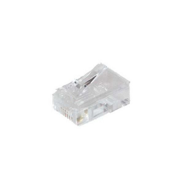 shiverpeaks BASIC-S, Netzwerk Modular-Stecker RJ45 8polig, 4 Kontakte belegt, vergoldete Kontakte, VE: 100 Stück, BS72054-100