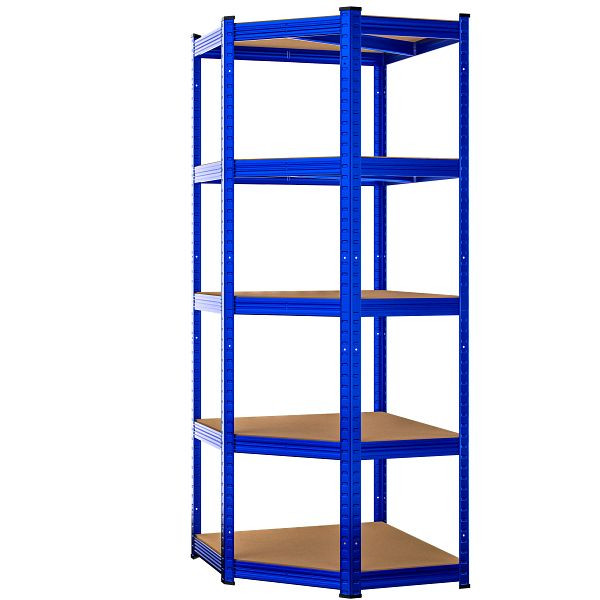 monzana Schwerlasteckregal Blau 180x70x40cm verzinkt 875kg, 109721