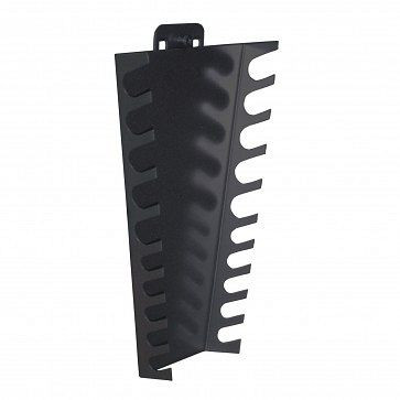 ADB Schraubenschlüsselhalter, senkrecht, passend für Eurolochung (10x10 mm / 38x38 mm), für 10 Schlüssel, Farbe: schwarz, RAL 9005, 73174