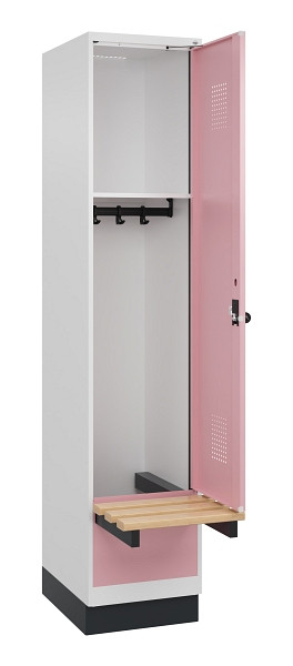C+P Spind Evolo PLUS, 1 Abteile, 1950x400x815mm, 9016/3015, Drehriegel, 049040-12 S10018